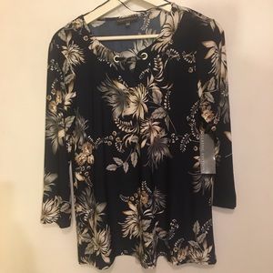 3/4 sleeved dress top